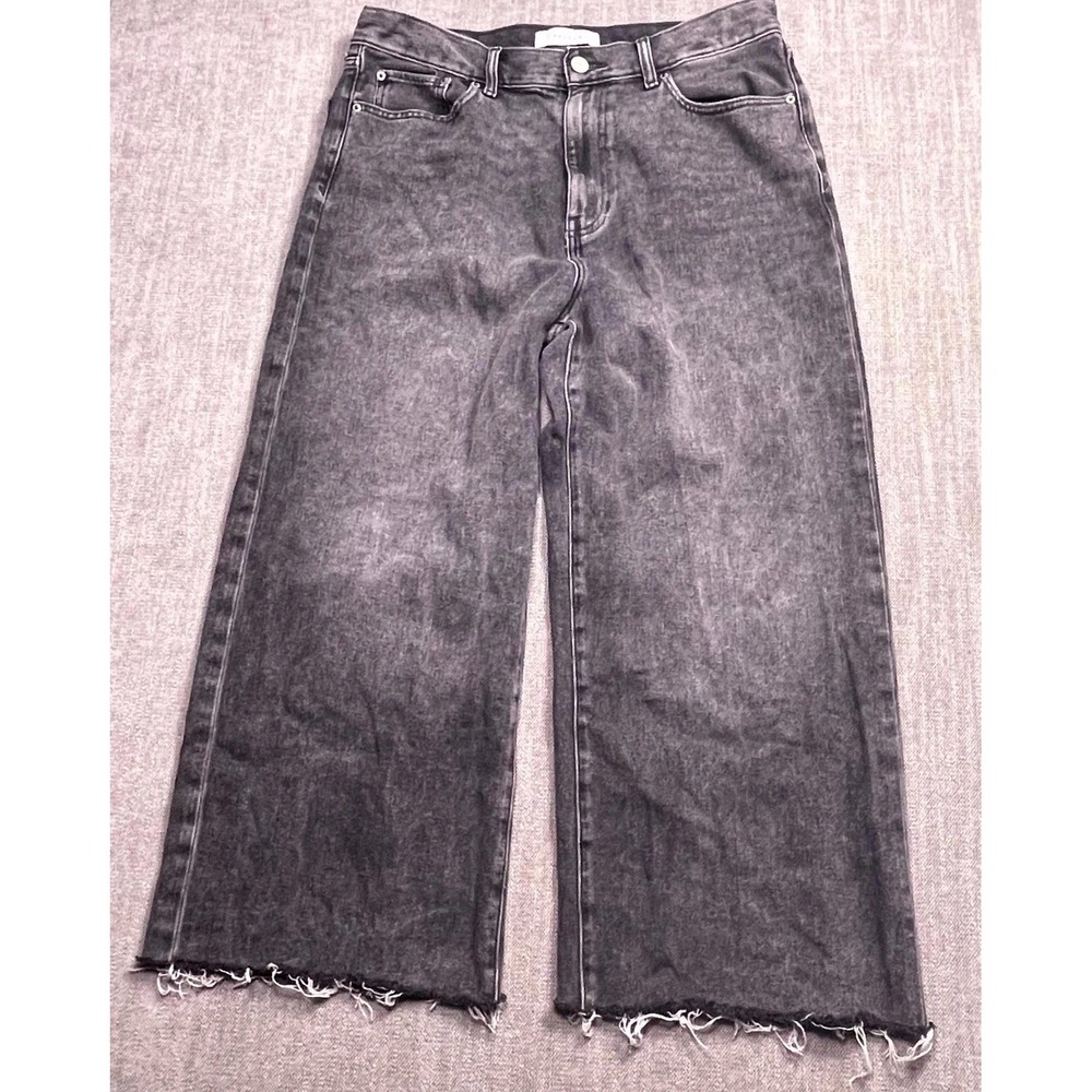 Pacsun Blake Extreme Baggy Jeans Mens 34x30 Black Denim Frayed Hem Streetwear